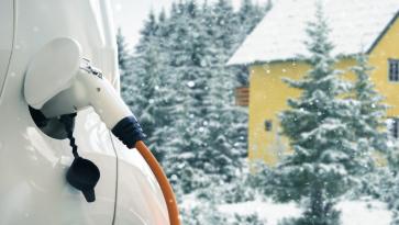 Winter charging EV