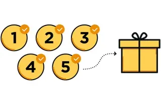 Belønning etter 5 besøk
