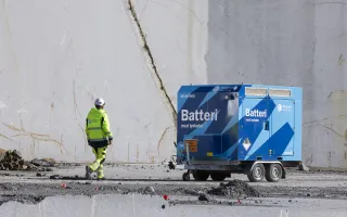 Mobil ladeløsning på byggeplass