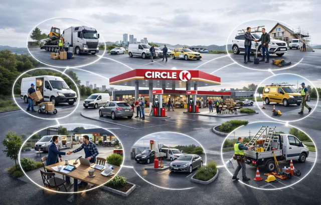 Illustrasjon Circle K og partnere